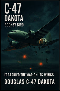 Douglas C-47 Dakota The Gooney Bird Poster