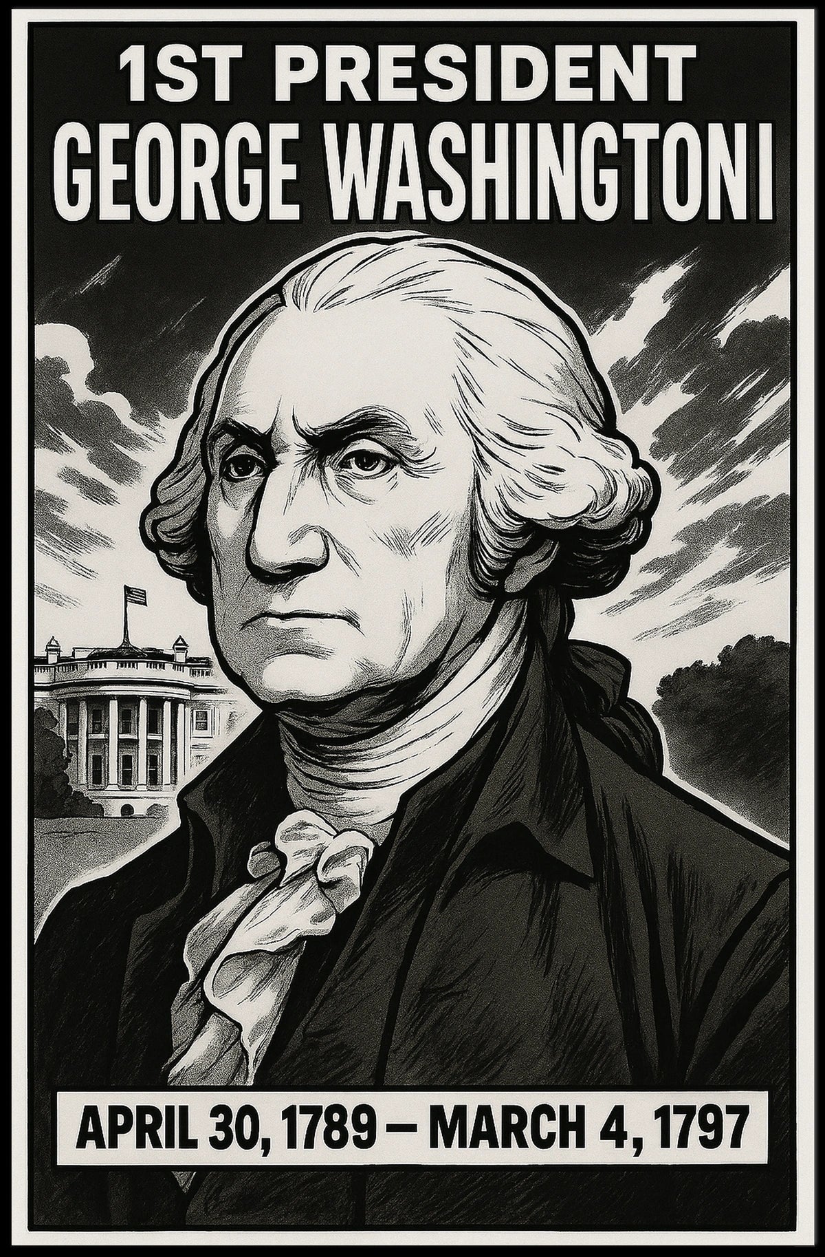 George Washington 1St President Poster