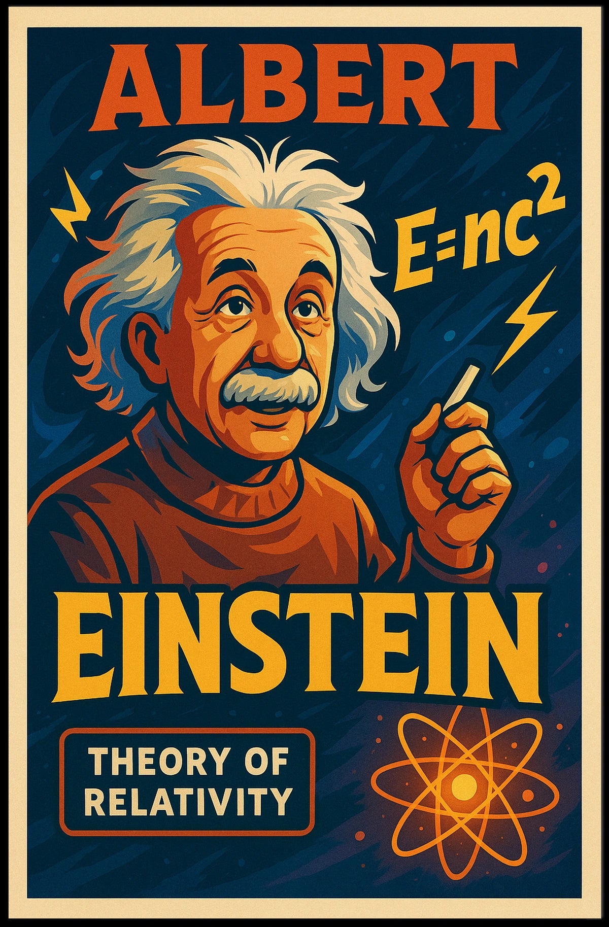 Albert Einstein Theory Of Relativity Poster
