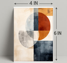 Abstract Geometric Composition Abstract Poster