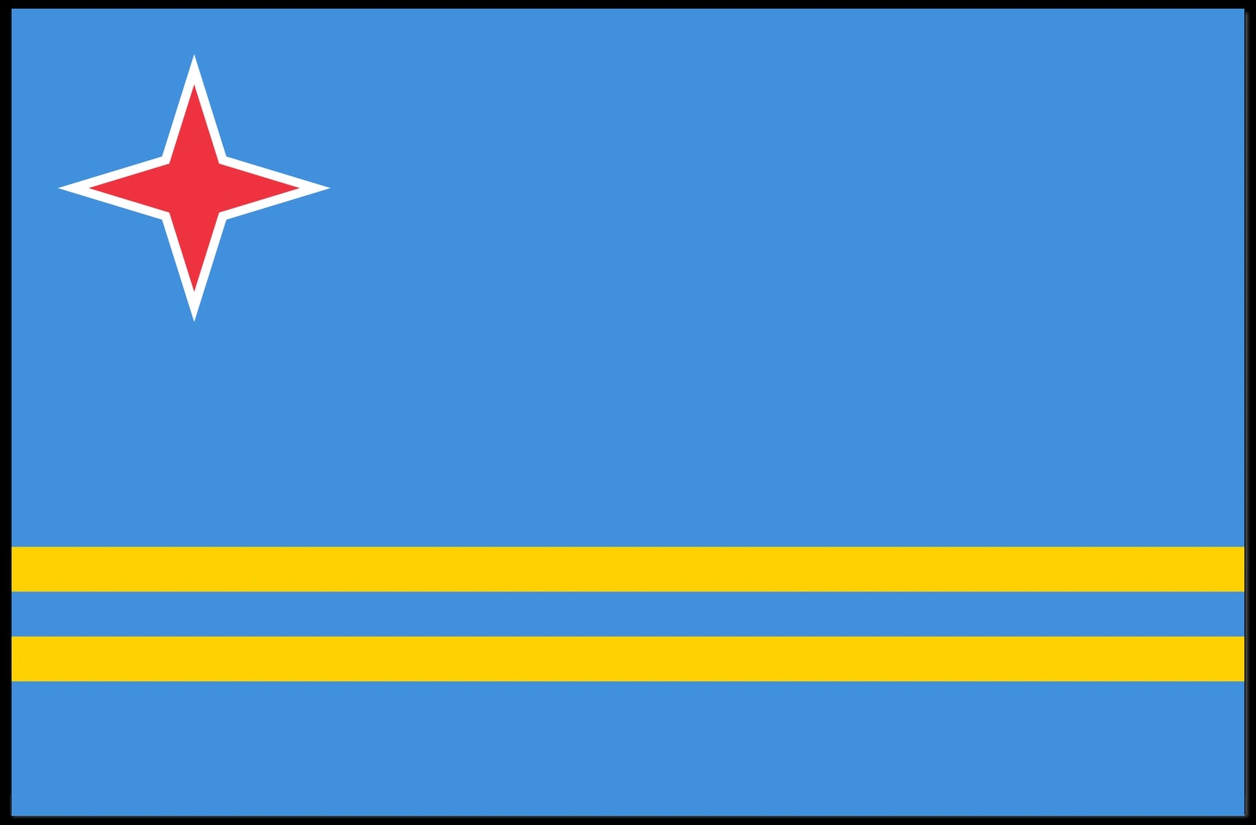 Aruba Flag Poster