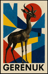 Gerenuk Art Poster