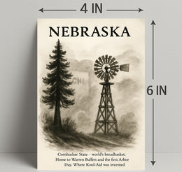 Nebraska The Cornhusker State Poster PosterGoat