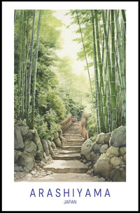 Arashiyama Bamboo Grove Poster PosterGoat