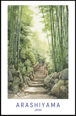 Arashiyama Bamboo Grove Poster PosterGoat