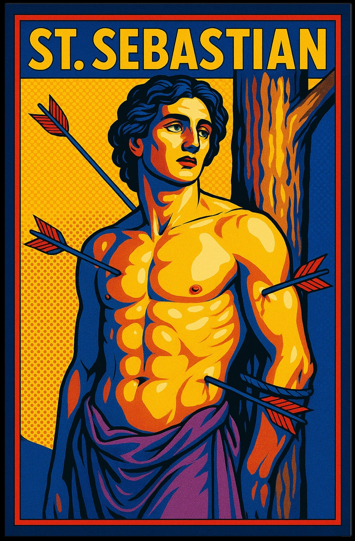 Saint Sebastian Timeless Scenic Portrait Inspired Wanderlust Home Decor Collection Poster