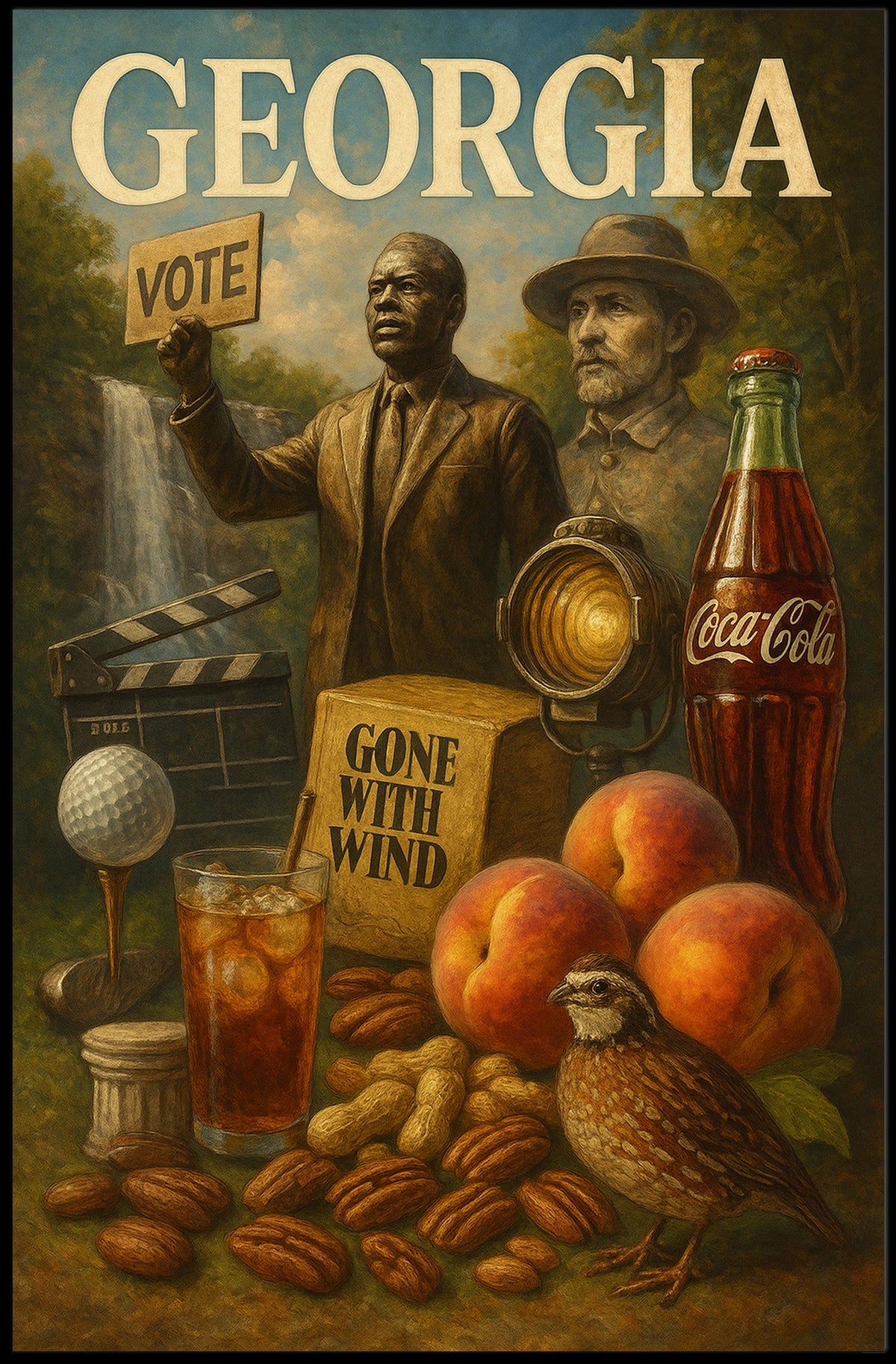Georgia Heritage Montage Poster