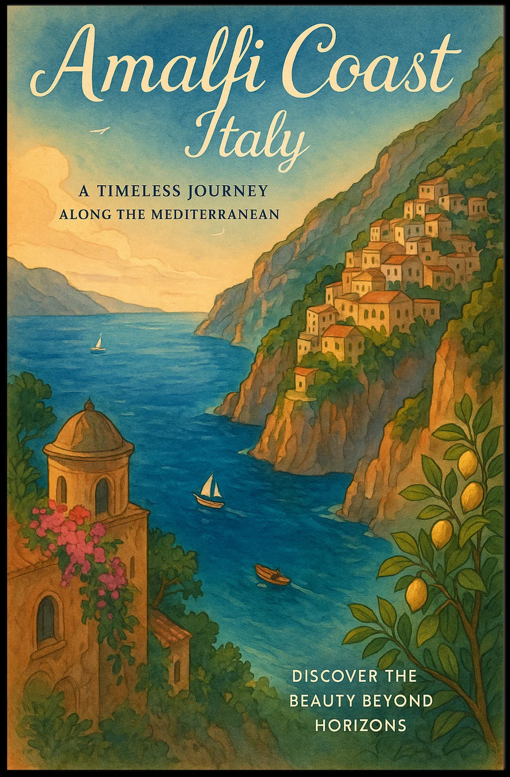 Timeless Mediterranean Adventure Travel Poster