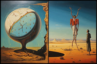 Surreal Time and Landscape Elements Abstract or Artistic Poster