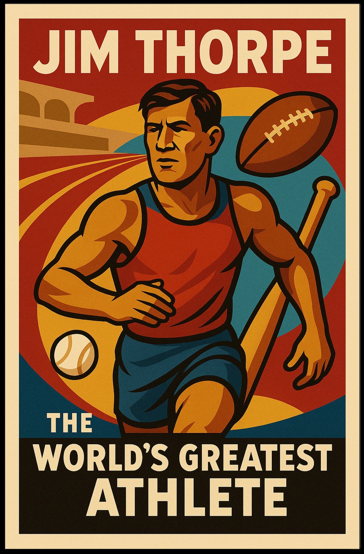 Jim Thorpe The Worlds Greatest Athlete Jim Thorpe Poster