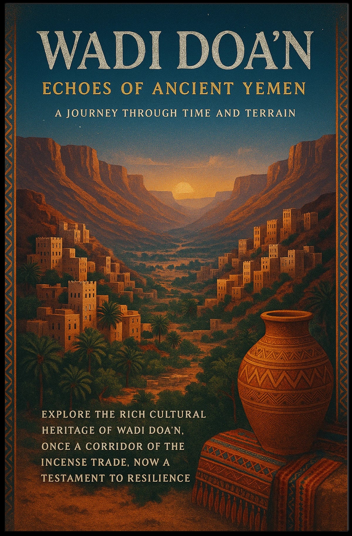 Wadi Doan Echoes Of Ancient Yemen Poster