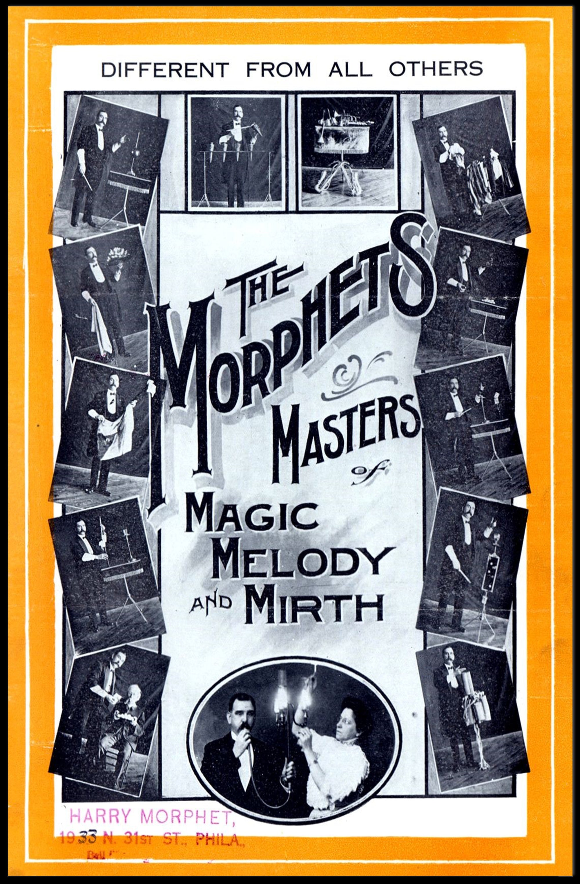 The Morphets Vintage Vaudeville Magic Show Poster