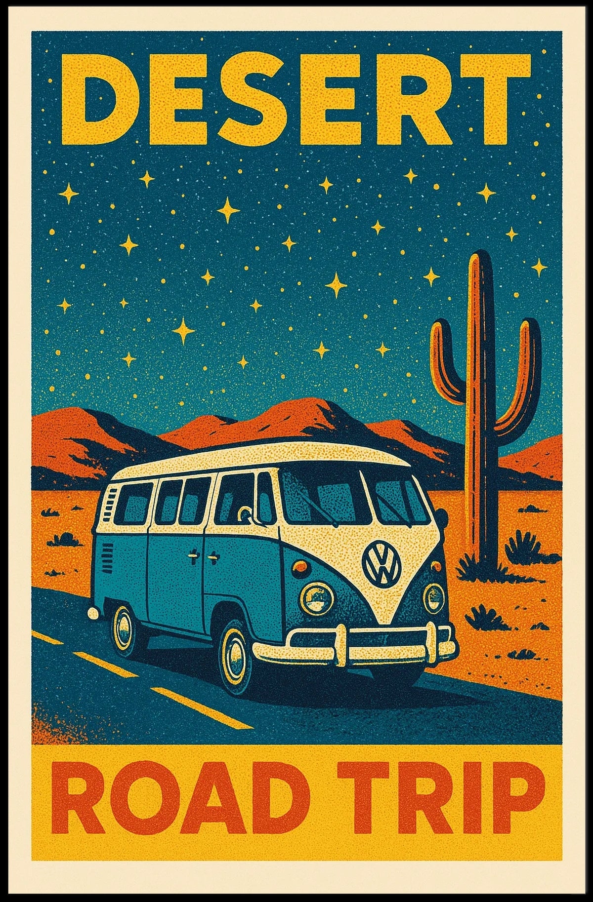 Desert Road Trip Poster