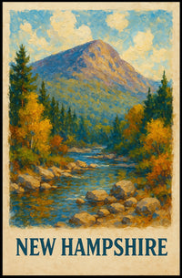 Scenic New Hampshire Landscape Poster