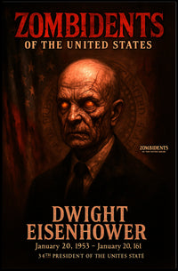 Dwight Eisenhower 34th President of the United States Zombidents Poster Series