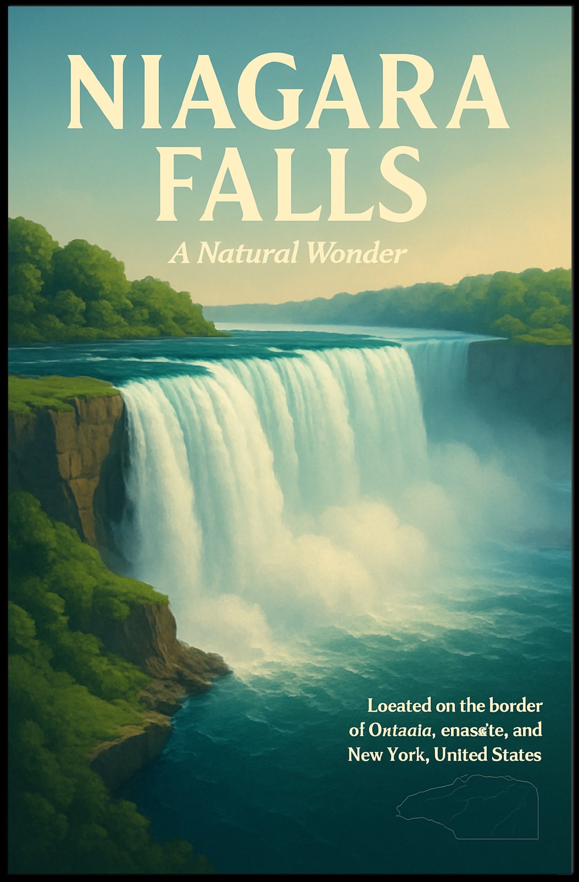Niagara Falls A Natural Wonder Poster