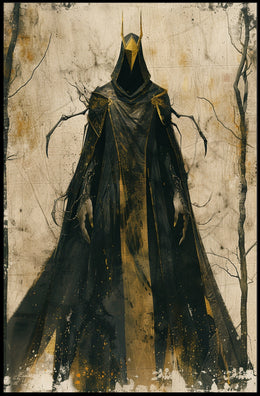 Mysterious Hooded Figure Poster in Fantasy or Mythology PosterGoat