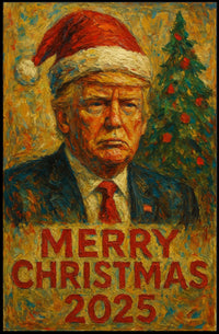 Futuristic Santa 2025 Adventure Christmas Poster