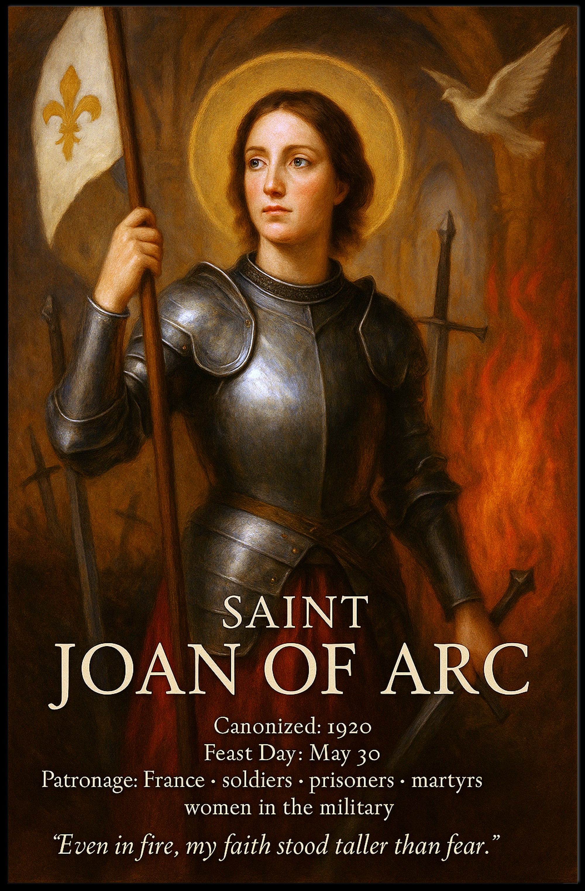 Saint Joan of Arc Poster PosterGoat
