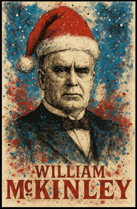 William McKinley 25th President of the United States Christmas SeriesPoster