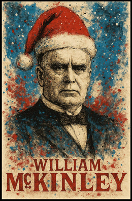 William McKinley 25th President of the United States Christmas SeriesPoster