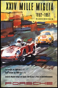 Porsche Mille Miglia Victory Poster