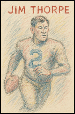 Jim Thorpe Legendary Athlete Poster