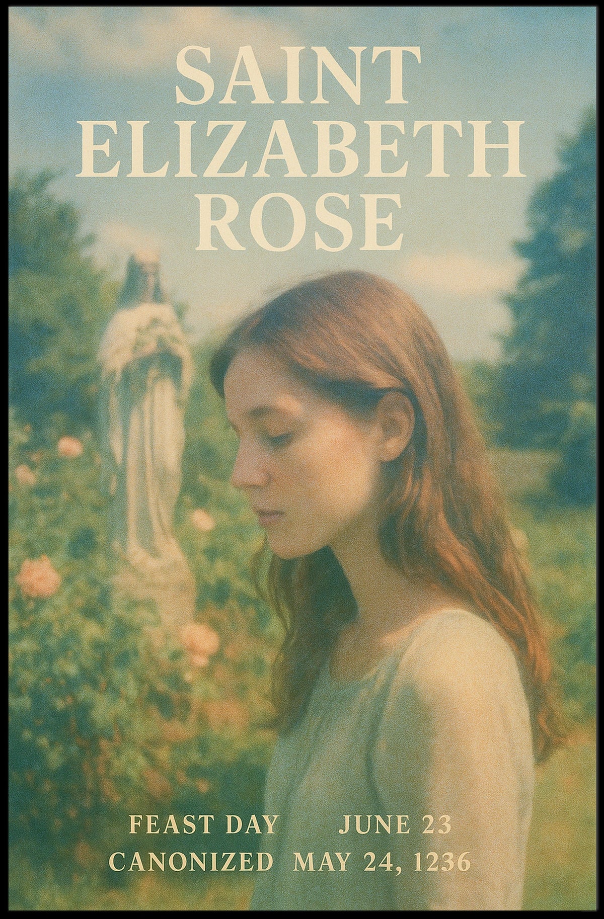 Saint Elizabeth Rose Feast Day Poster