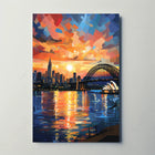 Sydney Sunset Over Iconic Landmarks Travel Poster