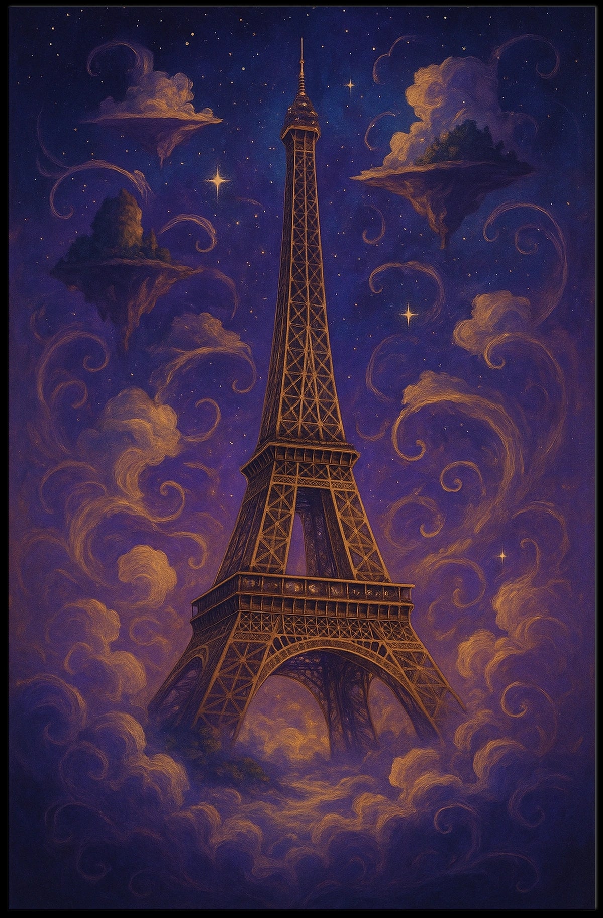 Dreamy Eiffel Tower Poster