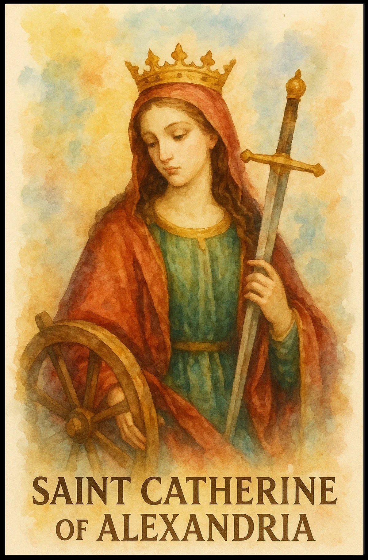 Saint Catherine of Alexandria Poster