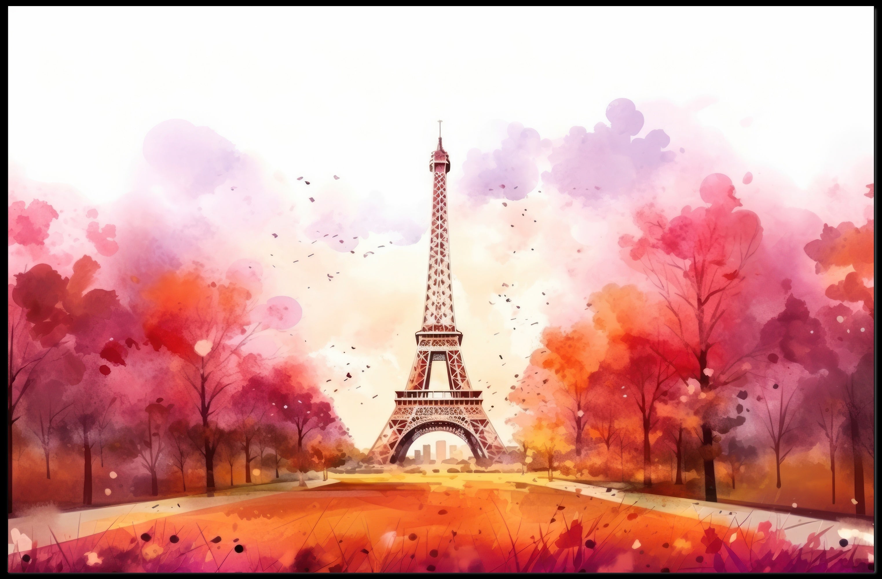 Autumn in Paris Poster