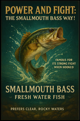 Power and Fight The Smallmouth Bass Way Poster