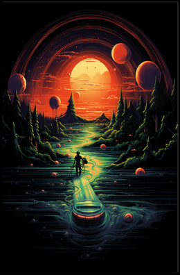 Journey Through An Alien Landscape Poster