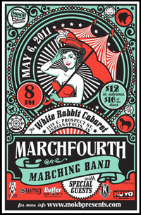 MarchFourth Band Vintage Circus Concert Art Music Poster PosterGoat