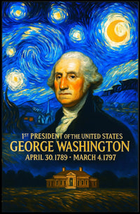 George Washington 1st President of the United States Presidential Masterpiece Series Poster
