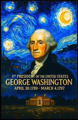 George Washington 1st President of the United States Presidential Masterpiece Series Poster