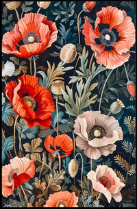 Vibrant Floral Symphony Wall Art Print