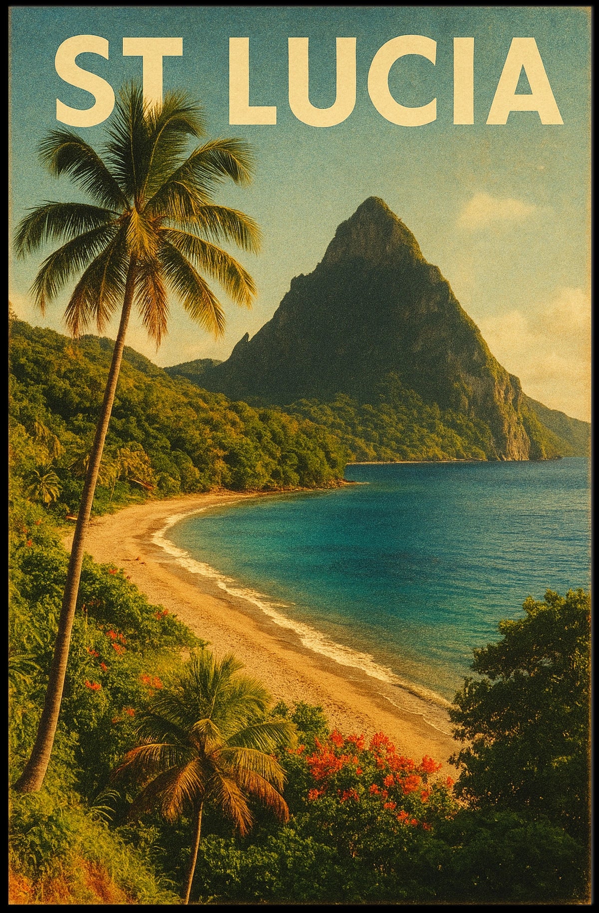 St. Lucia Paradise Poster