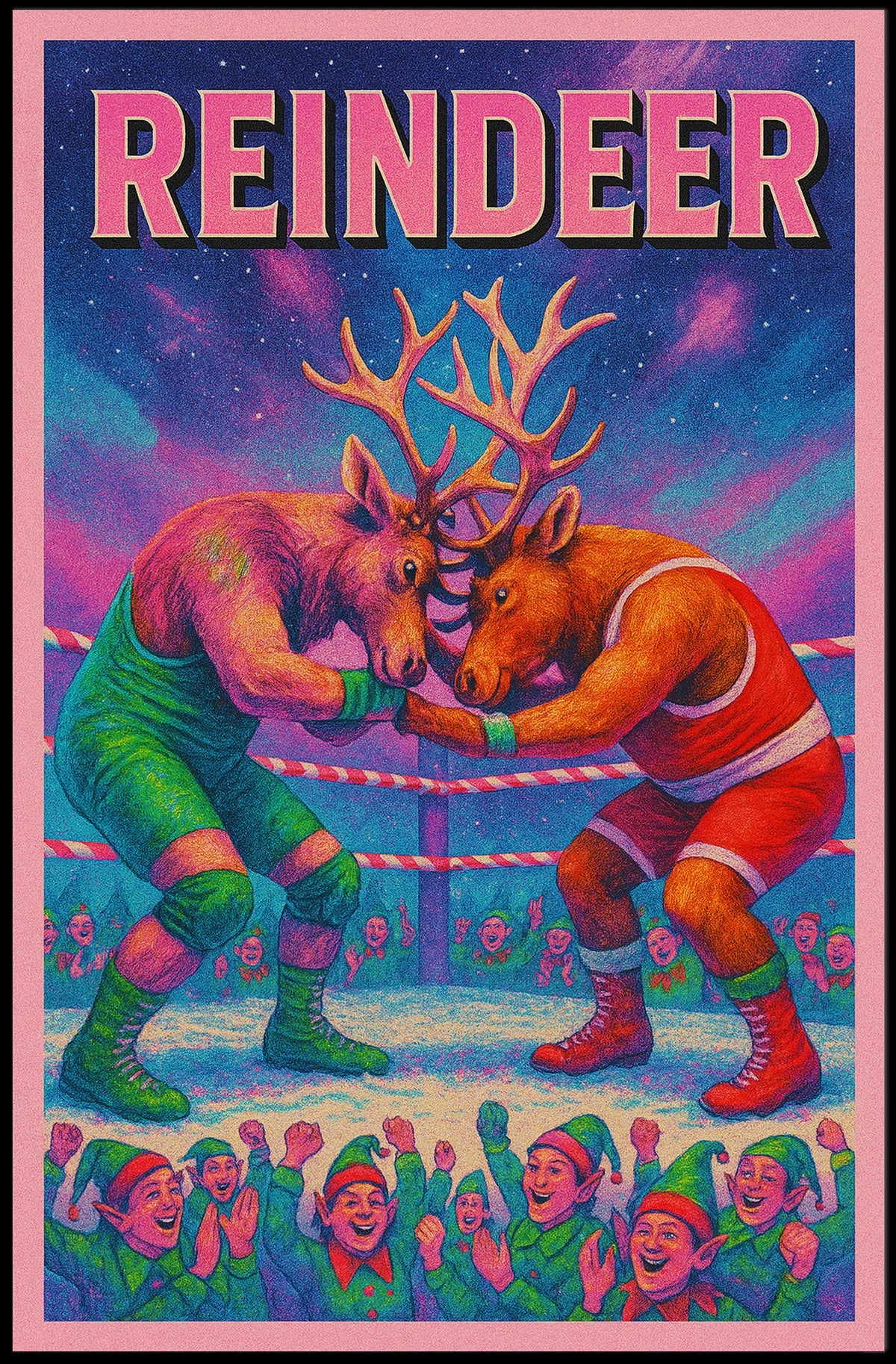 Reindeer Wrestling Showdown Poster