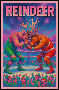 Reindeer Wrestling Showdown Poster