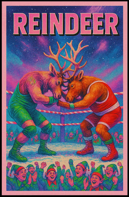 Reindeer Wrestling Showdown Poster