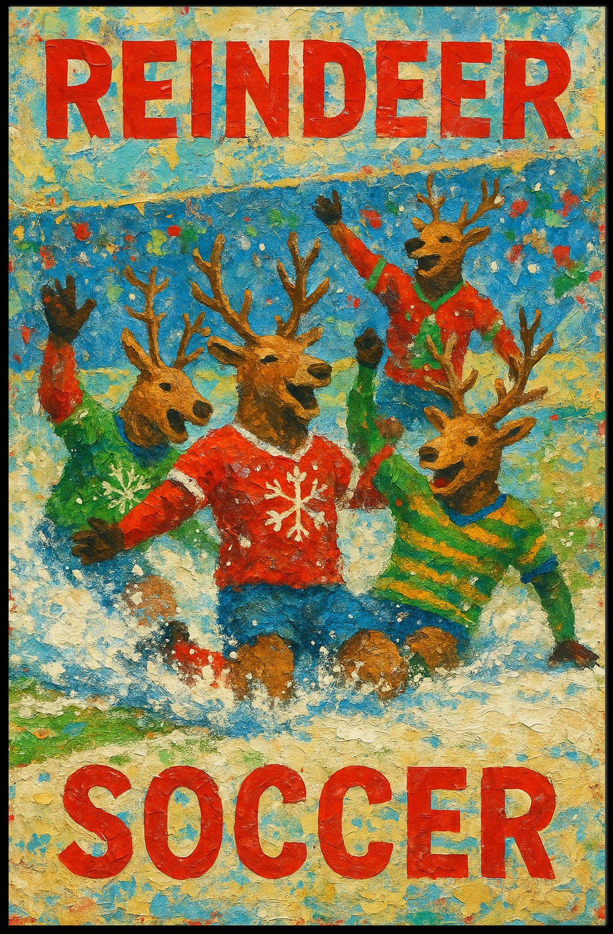 Reindeer Soccer Extravaganza Poster