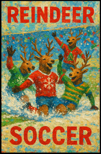 Reindeer Soccer Extravaganza Poster