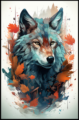 The Majestic Wolf Poster PosterGoat