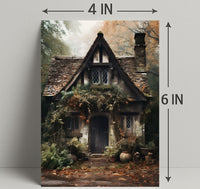 Enchanted Cottage In Autumn Poster