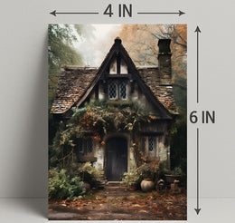 Enchanted Cottage In Autumn Poster