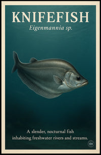 Knifefish The Nocturnal Swimmer Poster