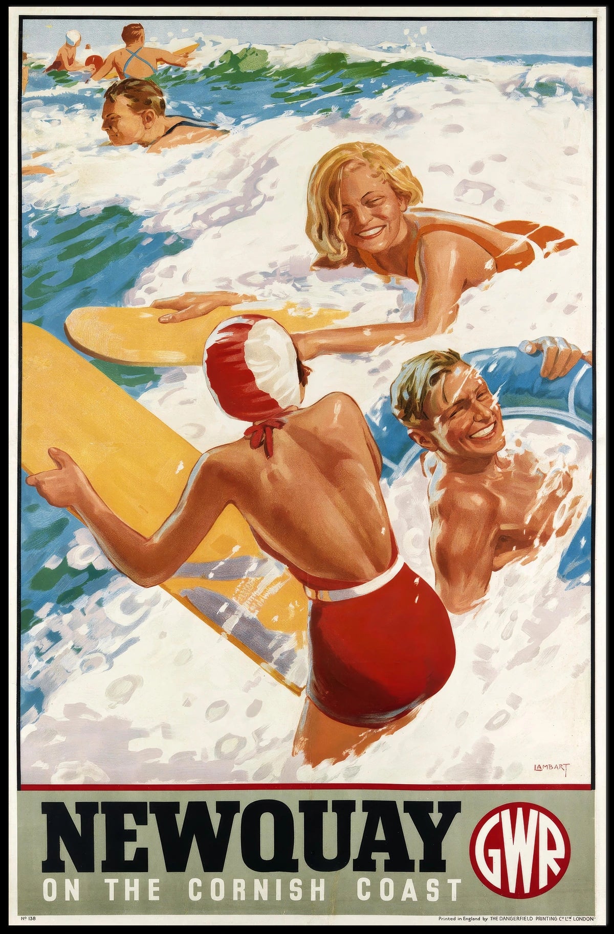 Newquay On The Cornish Coast Poster