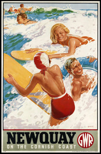 Newquay On The Cornish Coast Poster